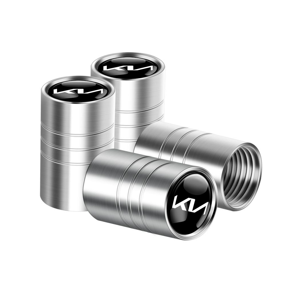 2026 Horká Samolepka na Auto 4ks 3D Slitina Hliníku Krytky Ventilků Pneumatik Kol Auta Příslušenství Ráfků Pro Kia Rio 3 Soul Picanto EV6 Ce