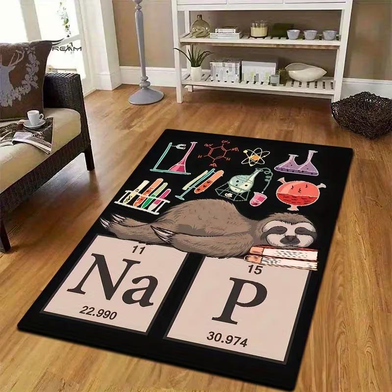 

Creative Chemical Carpets for Living Room Bedroom and Porch Office Desks Coffee Tables Hallway Decor Mats Fashionable Carpets 40X60cm