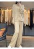 2025 Autumn/Winter Women's Pure Wool Cardigan with Chinese Knot Jacquard & Pockets
