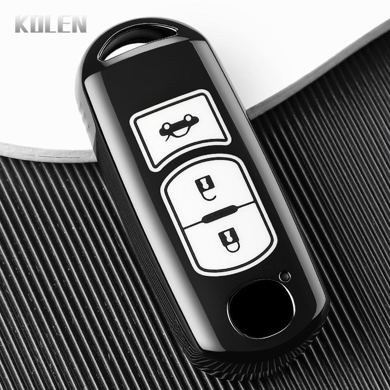 New Tpu Car Key Case Cover Fob For Mazda 2 3 5 6 Bl Bm Gj Atenza Axela Demio Cx-3 Cx3 Cx-5 Cx5 Cx7 Cx-9 Cx8 Protected Shell Bag