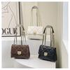 Elegant Casual Single Shoulder Small Square Bag 2024 New Simple Chain This Year Popular Solid Color Small Bag Female