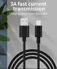 High-Speed USB2.0 to Type-C Data Cable for Android Fast 3A Charging with PVC Jacket Braid Shielding for Earphone & Camera Use