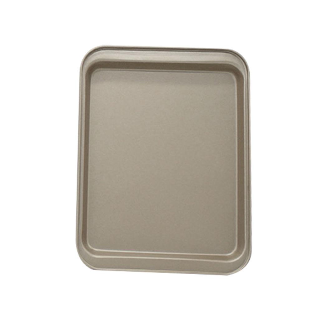 

Прямоугольный антипригарный противень из нержавеющей стали для выпечки хлеба, торта, кухонный гаджет L золотистый