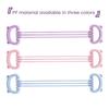 Adjustable 6-Tube Fitness Resistance Band with Bear Ear Handle Men Women Arm Shoulder Back Stretch Exercise Strap