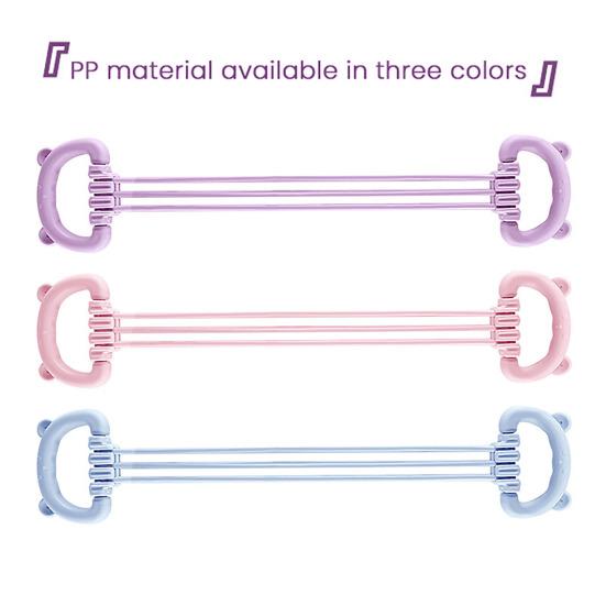 Adjustable 6-Tube Fitness Resistance Band with Bear Ear Handle Men Women Arm Shoulder Back Stretch Exercise Strap