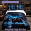3Pcs Bedding SetNaruto Custom Text Duvet Cover Pillowcase Set Bedroom Gift