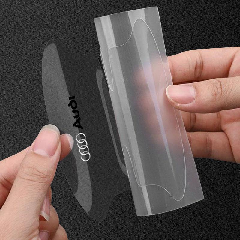 8Pc Transparent Car Door Handle Bowl Anti Scratch Protective Sticker For Audi C7 C6 C5 B5 B6 B7 B8 B9 D3 Q3 Q5 Q7 TT A1 A3 A4 A5