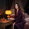 Halloween Pumpkin Night Light Lamp, Resin Tabletop Decor for Home Decoration