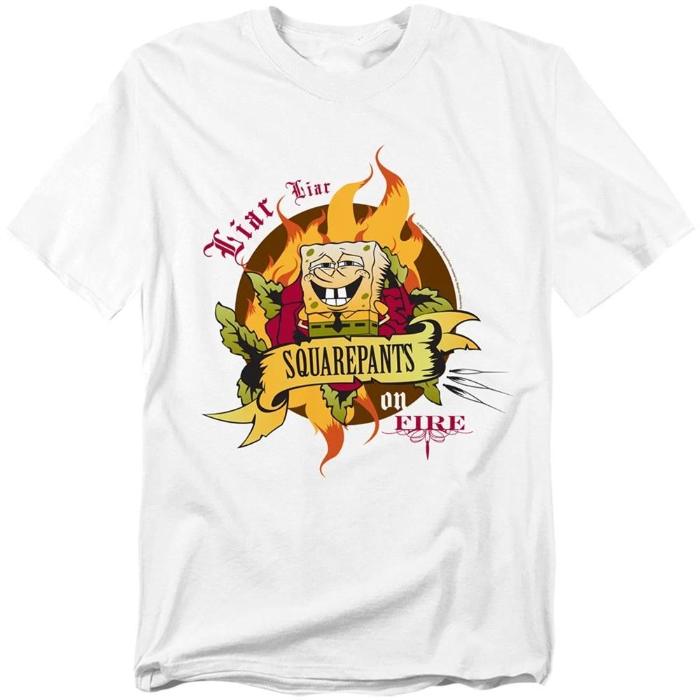 SPONGEBOB SQUAREPANTS LIAR LIAR PANTS Licensed Adult Graphic Tee Shirt SM-5XL 3XL