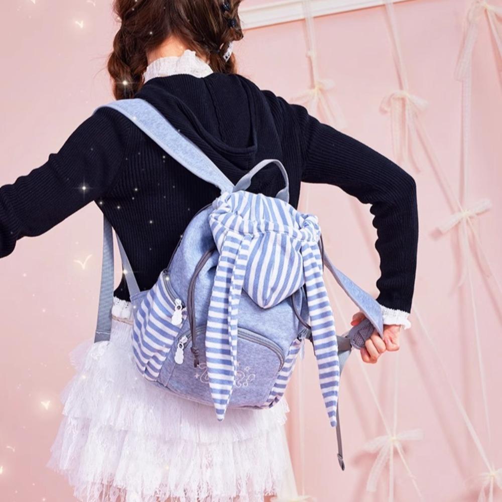 Stripe Rabbit Ita Mochila Original Transparent Mochilas New High Capacity Backpack School Bag Cute Kawaii Bags for Woman