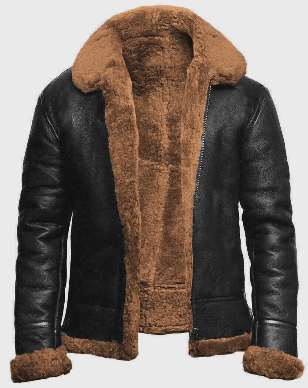 

Чоловіча шуба в європейському та американському вуличному стилі - товста оксамитова куртка зі штучної шкіри середньої довжини 4XL верблюд