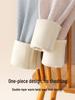 Women's High-Waisted Lambswool Leggings - Autumn/Winter, Warm Fleece, Non-Irritating Cotton for Belly and Legs
