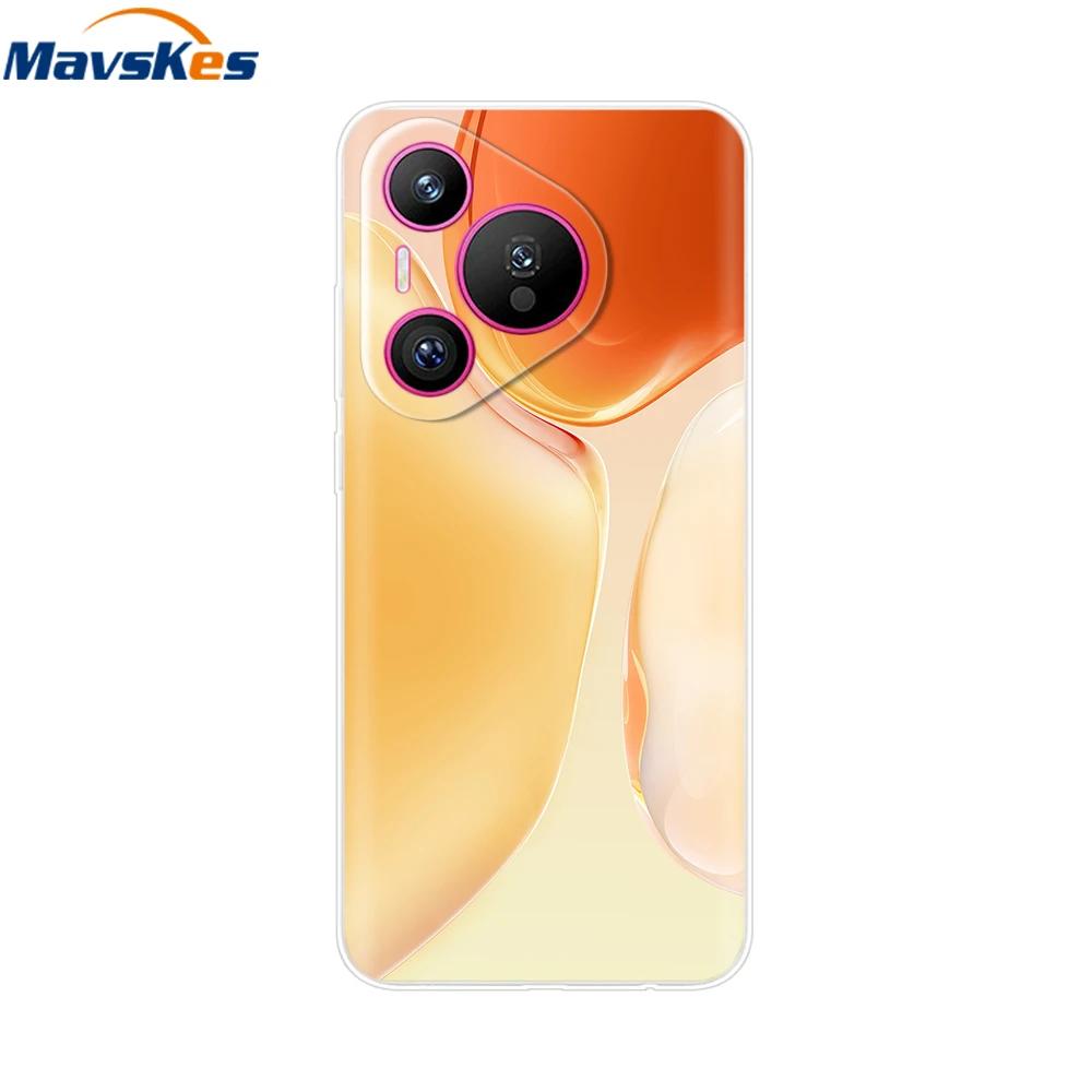 For Huawei Pura 70 Pro Case Pura 70 Clear Back Cover Pretty Girl Bumper Soft TPU Funda For Huawei Pura 70 Pro+ Pura70 Ultra Capa