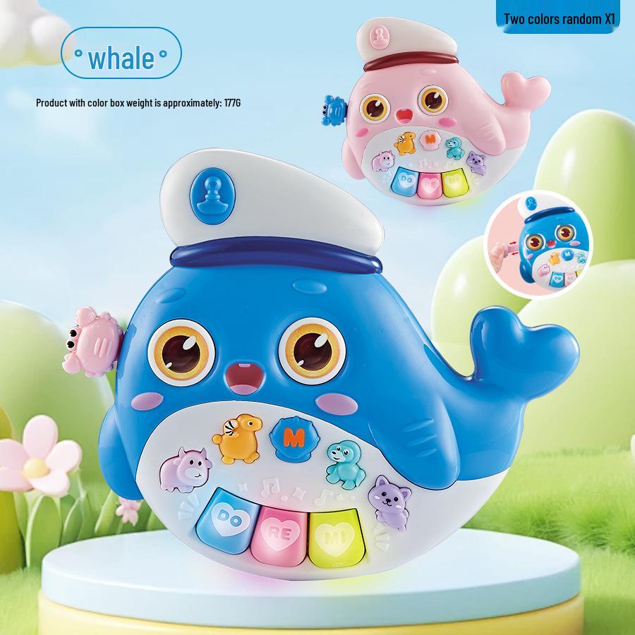 Multifunctional Dinosaur Electronic Organ Toy for Early Education - Sound and Light Piano with Cartoon Animals for Babies and Toddlers