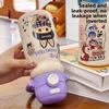 Carry Pot, High Value, Cute Double Drink Thermos Cup, Large Capacity Water Cup, Portable Portable Straw
