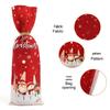 Přeshraniční vánoční červený obal na láhev vína Santa - Sváteční stolní dekorace