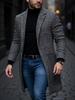 Ankunft Herren Outdoor Verdickt Warm Trenchcoat Hahnentritt Herbst Winter Winddicht mit Innenfutter Übermantel Trenchcoat