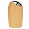 Mini Flip Lid Home Living Room Bedroom Desktop Bedside Plastic Trash Can Garbage BinOrange