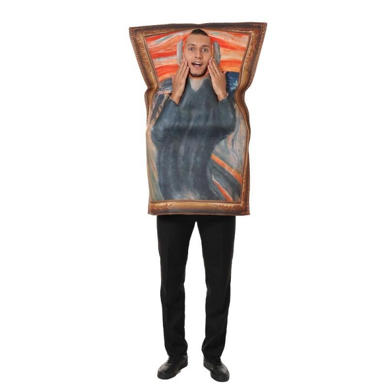 Unique And Creative Halloween Costume Featuring Mona Lisa And Van Gogh Designs