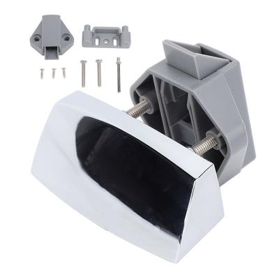 Keyless RV Push Cabinet Lock Zinc Alloy Stylish Push Button Lock for Yachts Motorhome Caravan Camping Vehicles Chrome