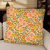Flowers Pillow Case Fashion Square Pillowcase Bedroom Sofa Room Ins Decoration Leisure