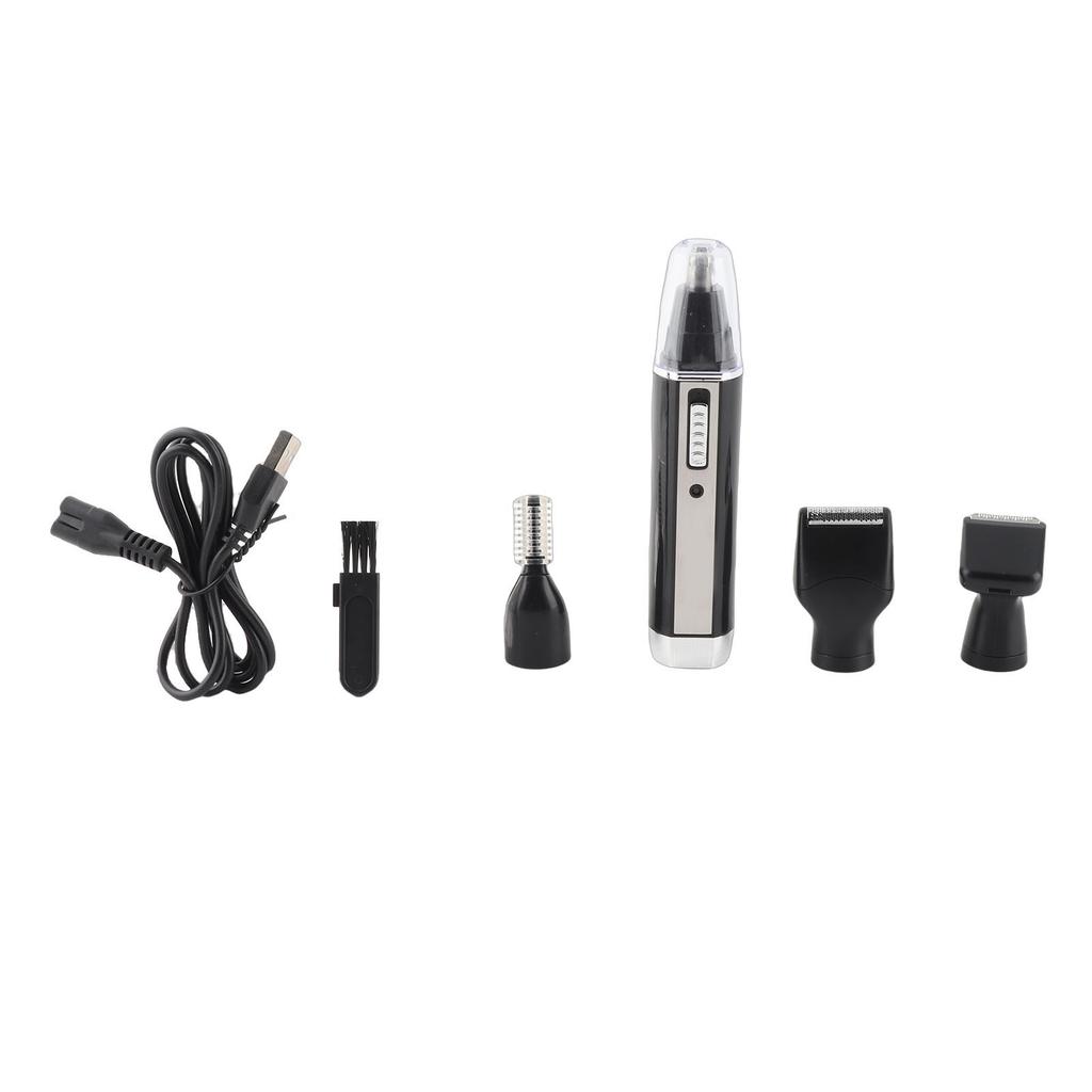 4-in-1 Portable Electric Shaving Nose Ear Beard Hair Eyebrow Trimmer Set Safe Men EU
