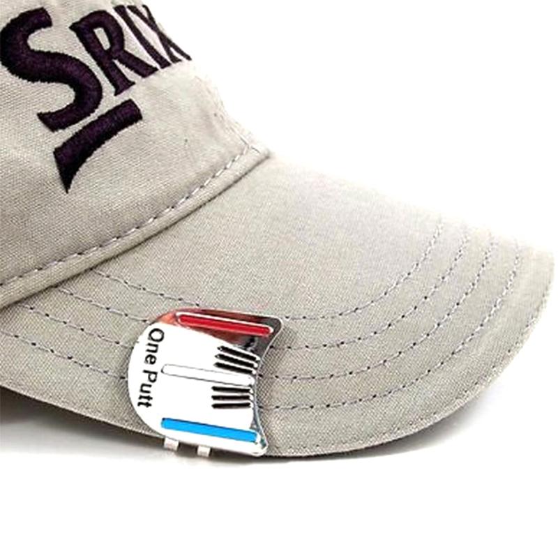 One Putt Design Golf Ball Mark Plus Magnetic Golf Hat Clip Golf Marker Drop Ship