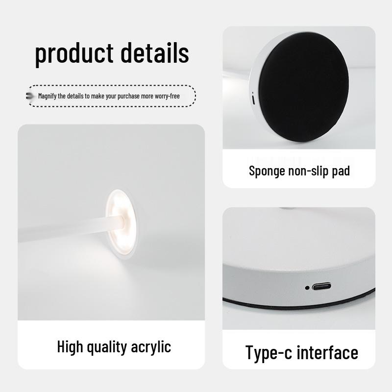Mushroom LED Spire Table Lamp: Creative Indoor/Outdoor Charging Light for Home & Restaurant Decor