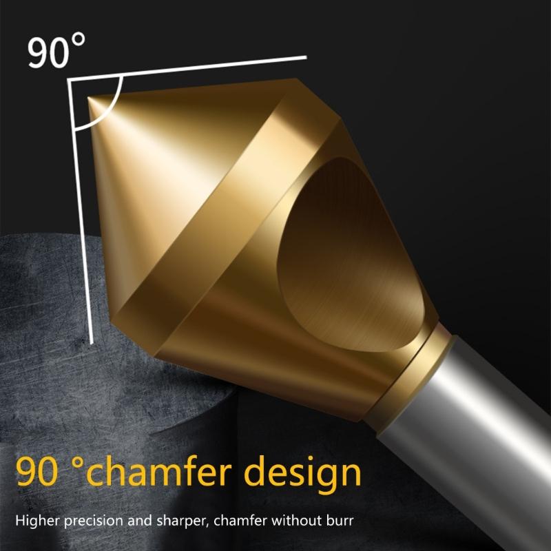 M35 TiAlN Countersunk Head Drill Bit M35 Cobalt Countersunk Deburring Chamfering Drill Bit 2-5/5-10/10-15/15-20mm