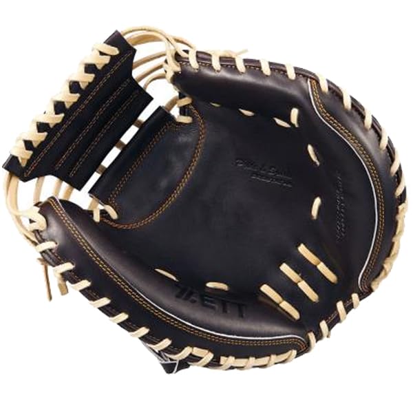 ZETT Pro Status Hard Baseball B Made in BPROCM830G Catcher's Mitt, Brown/Pastel (3732), Japan,