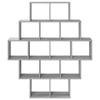 Wall Shelf Sonoma Grey 120 x 20 x 136 cm Engineered Wood
