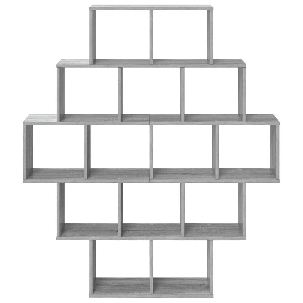 Wall Shelf Sonoma Grey 120 x 20 x 136 cm Engineered Wood