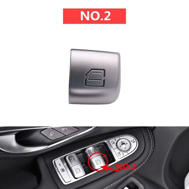 Car Window Switch Repair Button Cover Vehicle Door Glass Control Switch Key Cap For Mercedes Benz W205 W253 W213 C E GLC Class