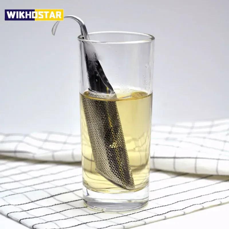 304 Rostfritt Stål Te Filter Återanvändbar Tesil Kula Metall Tepåse Tekanna Justerbar Teinfuser Filter Köksredskap