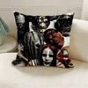 S-slipknot Polyester Printed Pillow Cover Square 30 35 40 45 50 55 cm Soft for Sofa Bed Car Home Decor