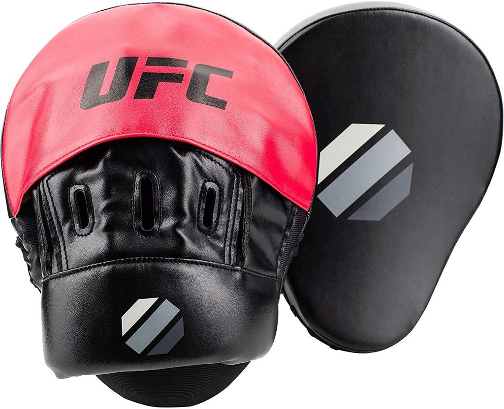 UFC UFC Curve Focus Mitt Black Punching Mitt After Mixed Martial Arts Martial Arts Karate Kickboxing BLACK×RED UHK-69754