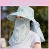 Outdoor Sun Protection Hat With Shoulder Cover For Women Summer Uv Blocker Lightweight Polyester