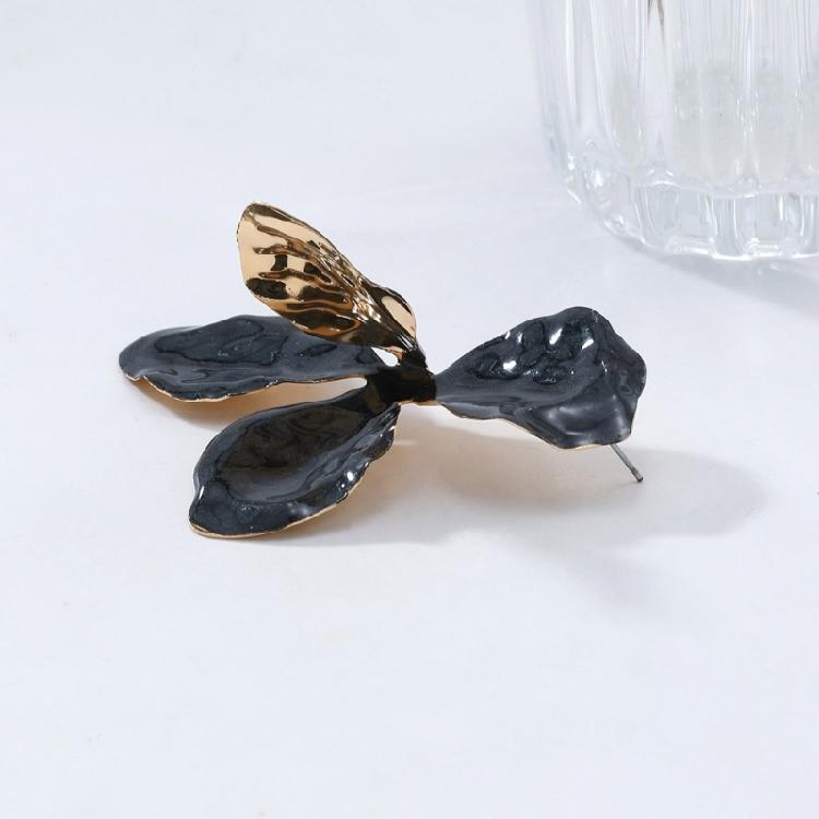 Elegant Flower Studs Earrings Fashion Ear Pendant Flower Ear Jewelry Waterproof Ear Studs Alloy Texture for Daily Party