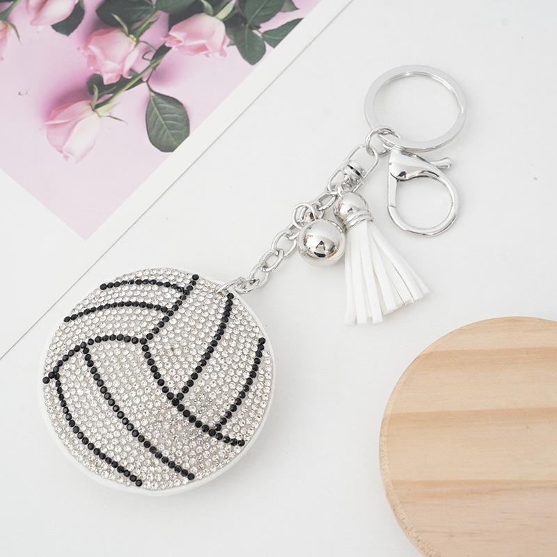 Креативный брелок-брелок для ключей из ПВХ, спортивный мяч, подвеска в виде футбольного и баскетбольного мяча, украшение из мягкой резины, брелок для рюкзака, маленький подарок