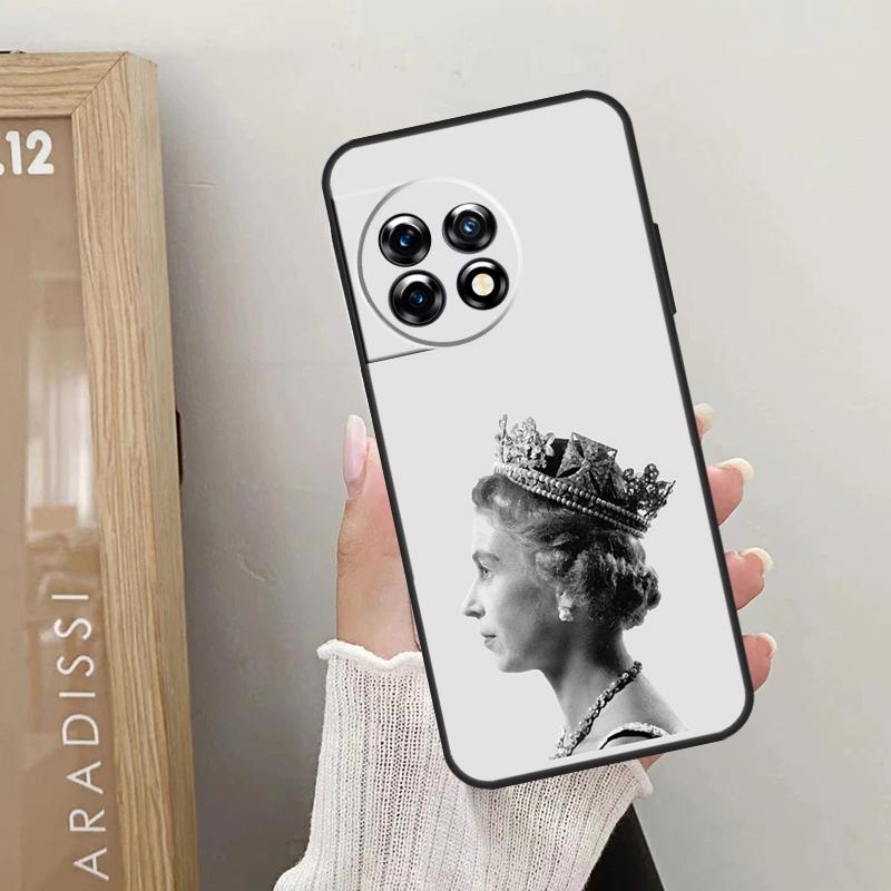 

England Queen Elizabeth II Case For OnePlus Nord 5 CE 3 4 Lite N20 N30 OnePlus 13T 13R 12R 10T 10R 10 11 12 13 15 Cover OnePlus 8Pro