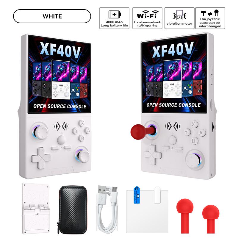 XF40V Open-Source Handheld-Konsole: Grenzüberschreitendes Gaming mit GBA, PSP God of War, Arcade und Online-Mehrspieler über WLAN.
