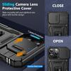 Heavy-duty Armored 2-in-1 Fall-proof Case for Iphone 16 15 14 13 12 Pro Max 11 Lens Protection Ring Holder Phone Case