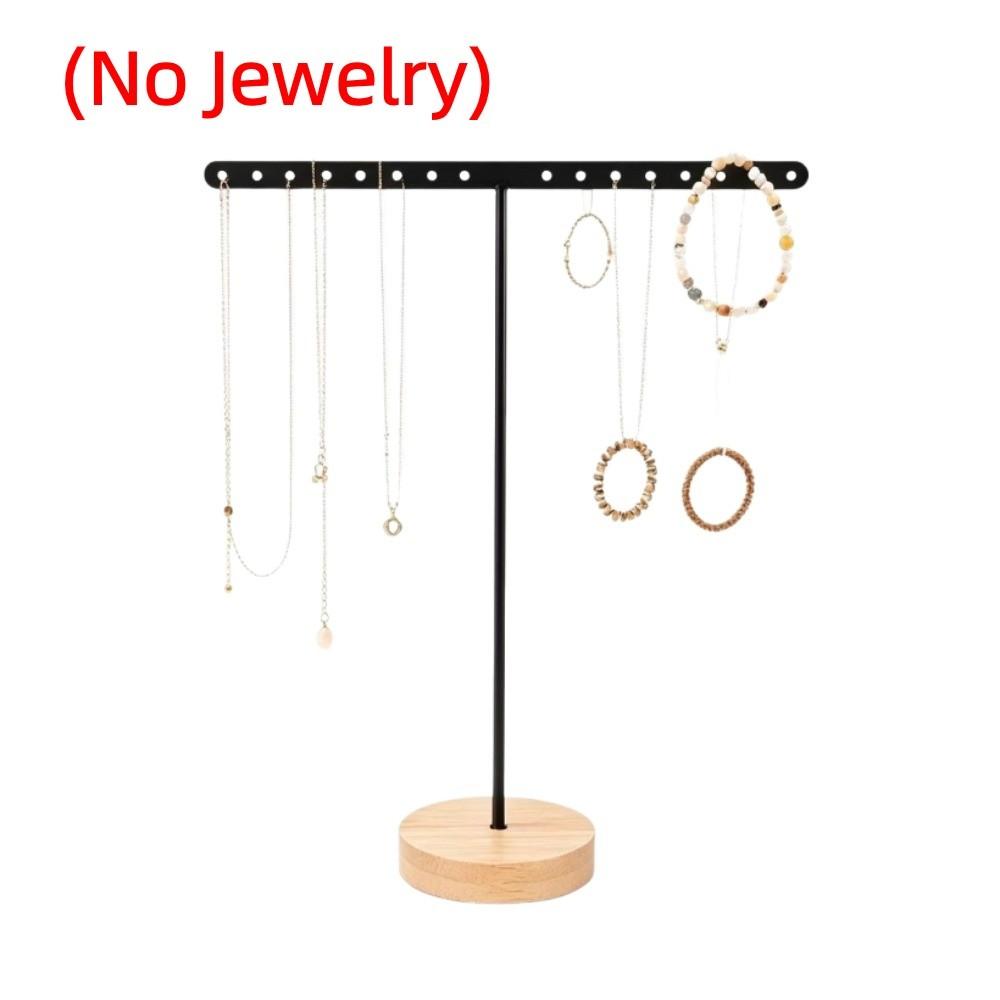 Round Base Jewelry Display Stand Iron Frame Earrings Holder Bracelet Organizer Dresser Organizer