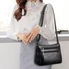 Lightweight soft bag Multi-layer new single shoulder crossbody bag Large capacity women's bag