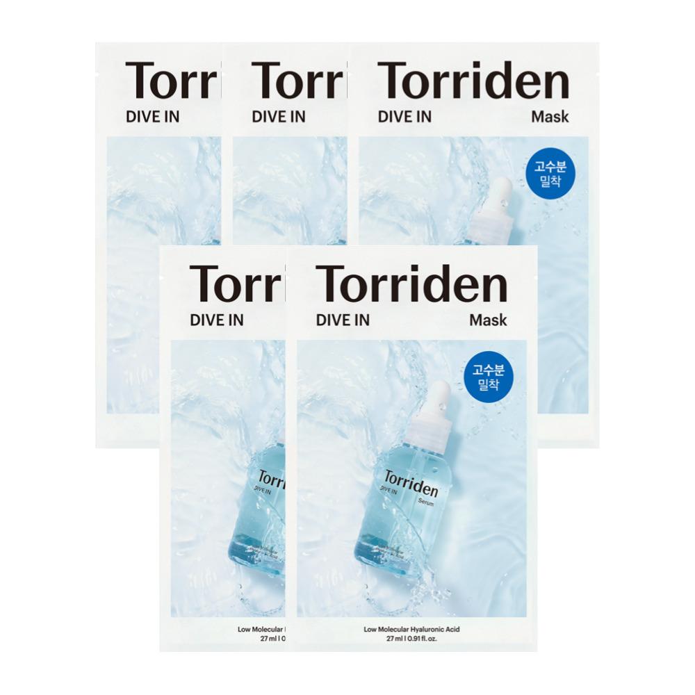 TORRIDEN DIVE IN Гиалуроновая кислота Маска для лица (3 варианта) 5 sheets