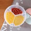 Grain Food Storage Tank and More  Kitchen Storage Box with Moisture-Proof Sealed Cans and Multi Grid Large Capacity Organizers