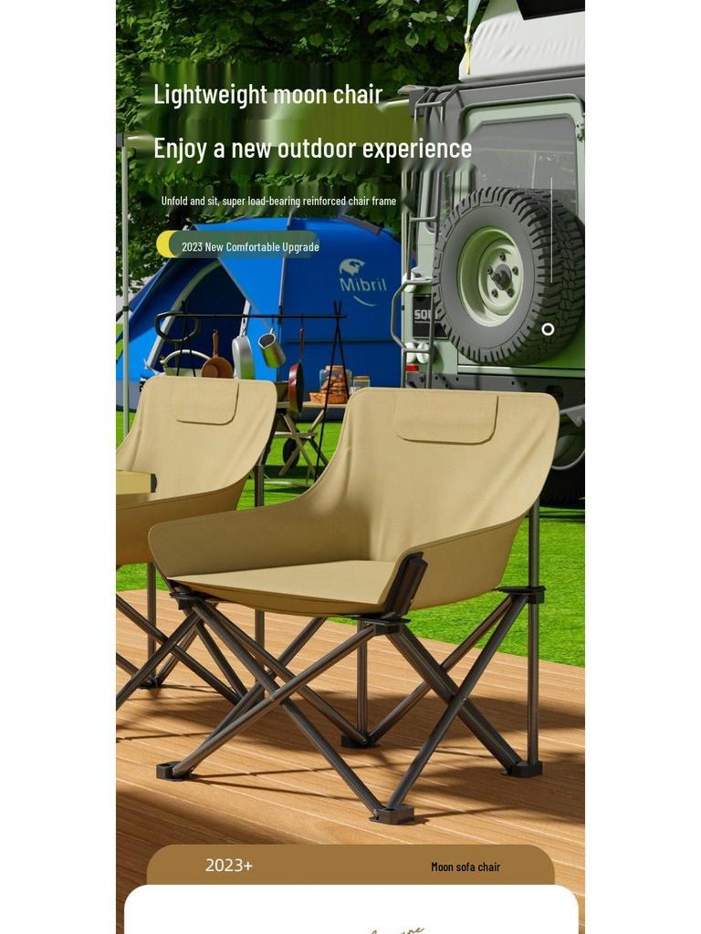 Tragbares faltbares Camping-Tisch- und Stuhlset - Aufrollbarer Picknicktisch und Liegestühle