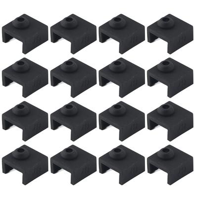 12 Stück Heizblockabdeckung Heizung Aluminiumkappe Silikonsockenhülle 280 Grad Hochtemperaturbeständig