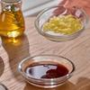 2PCS Stackable Manual Grinder Transparent Garlic Masher Condiment Dish Seasoning Dish  Camping