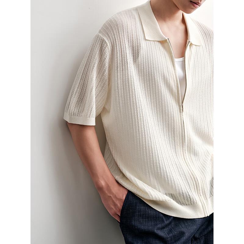 HAUT TON Men's Old Money Style Knitted Short Sleeve Polo Shirt